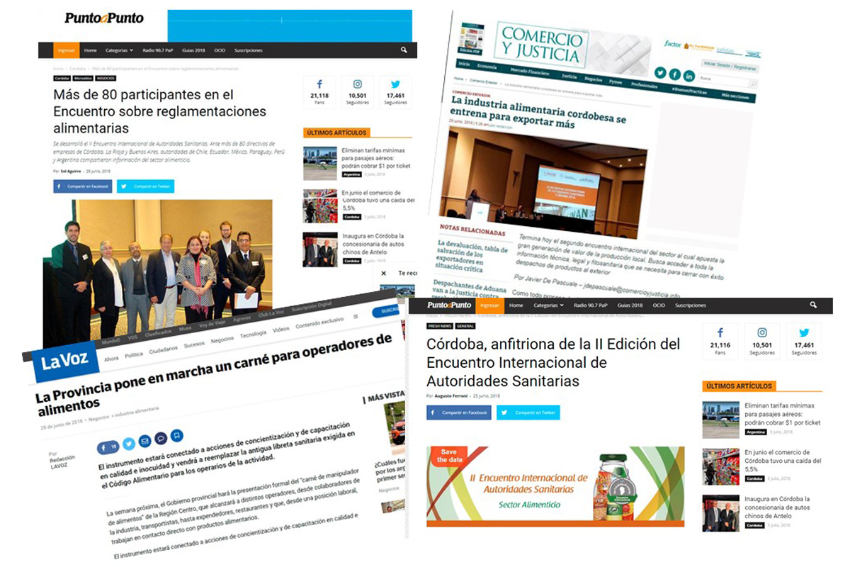 Repercusiones en los medios de comunicación del II Encuentro Internacional de Autoridades Sanitarias