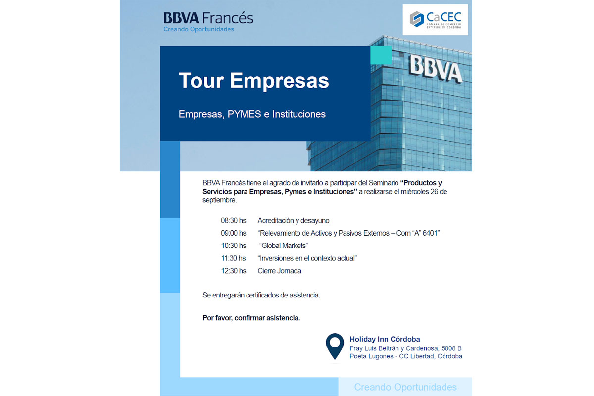 Seminario BBVA: Productos y servicios para Empresas, PyMES e Instituciones