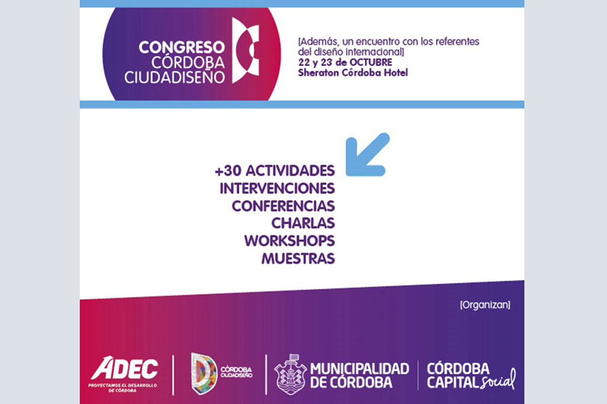 Llega la II Edición de la Bienal Córdoba CiudaDiseño