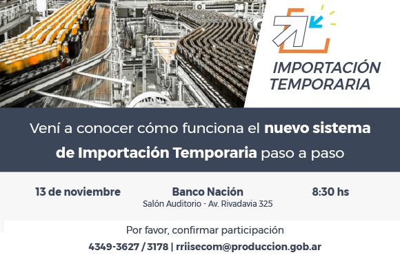 Capacitación sobre importación temporaria-CTIT