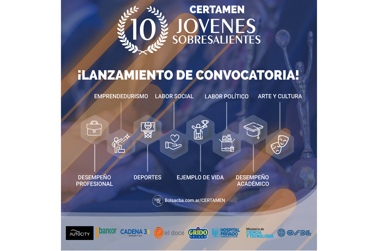 Llega certamen Diez Jóvenes Sobresalientes del Año