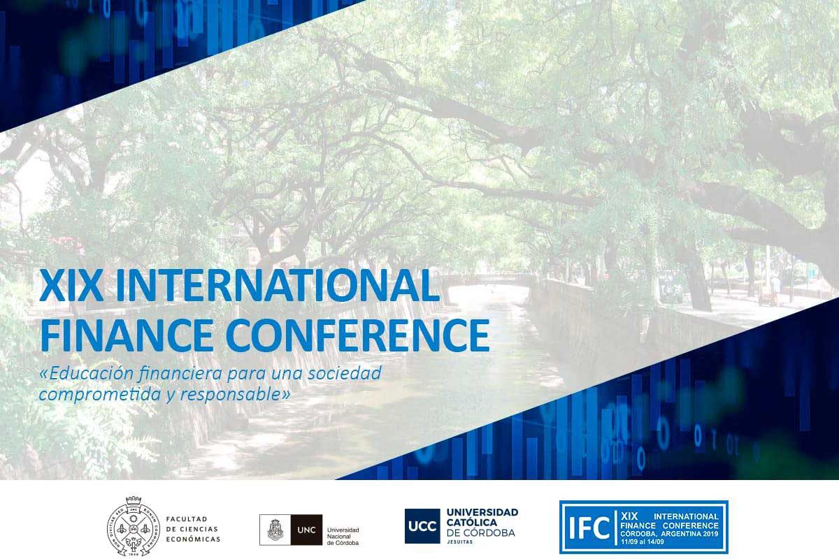 Llega XIX International Finance Conference 2019