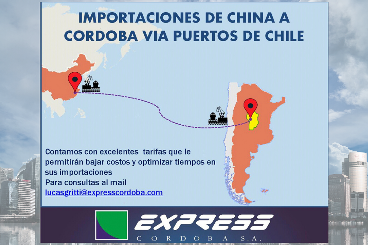 Importe desde China ingresando por puertos chilenos