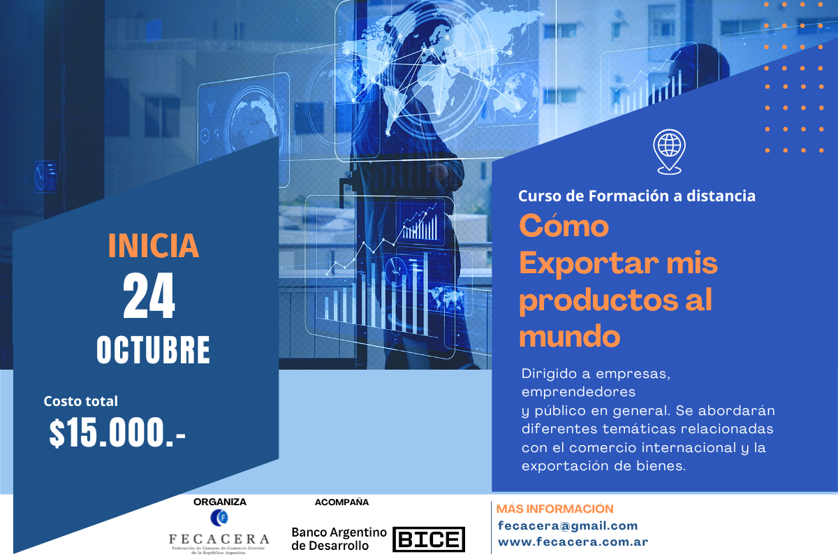 No te pierdas el Curso “Cómo exportar mis productos al Mundo”