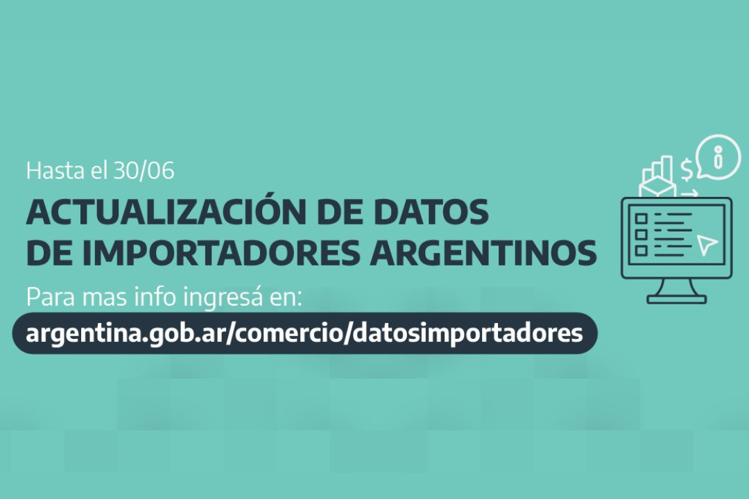 ¡Último días! para actualización de Datos de Importadores Argentinos