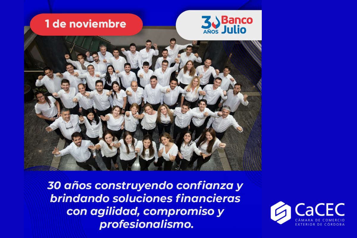 Saludamos a Banco Julio en su 30 Aniversario