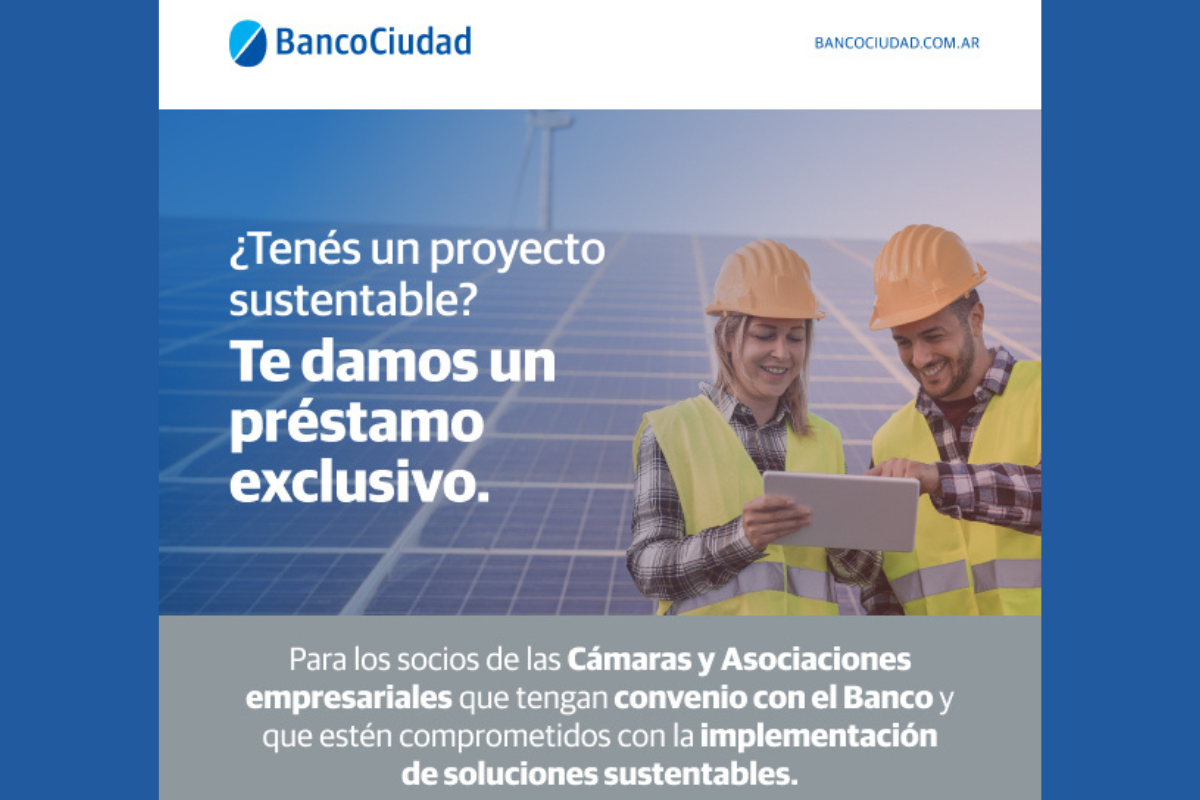 Banco Ciudad ofrece líneas de crédito para empresas y profesionales